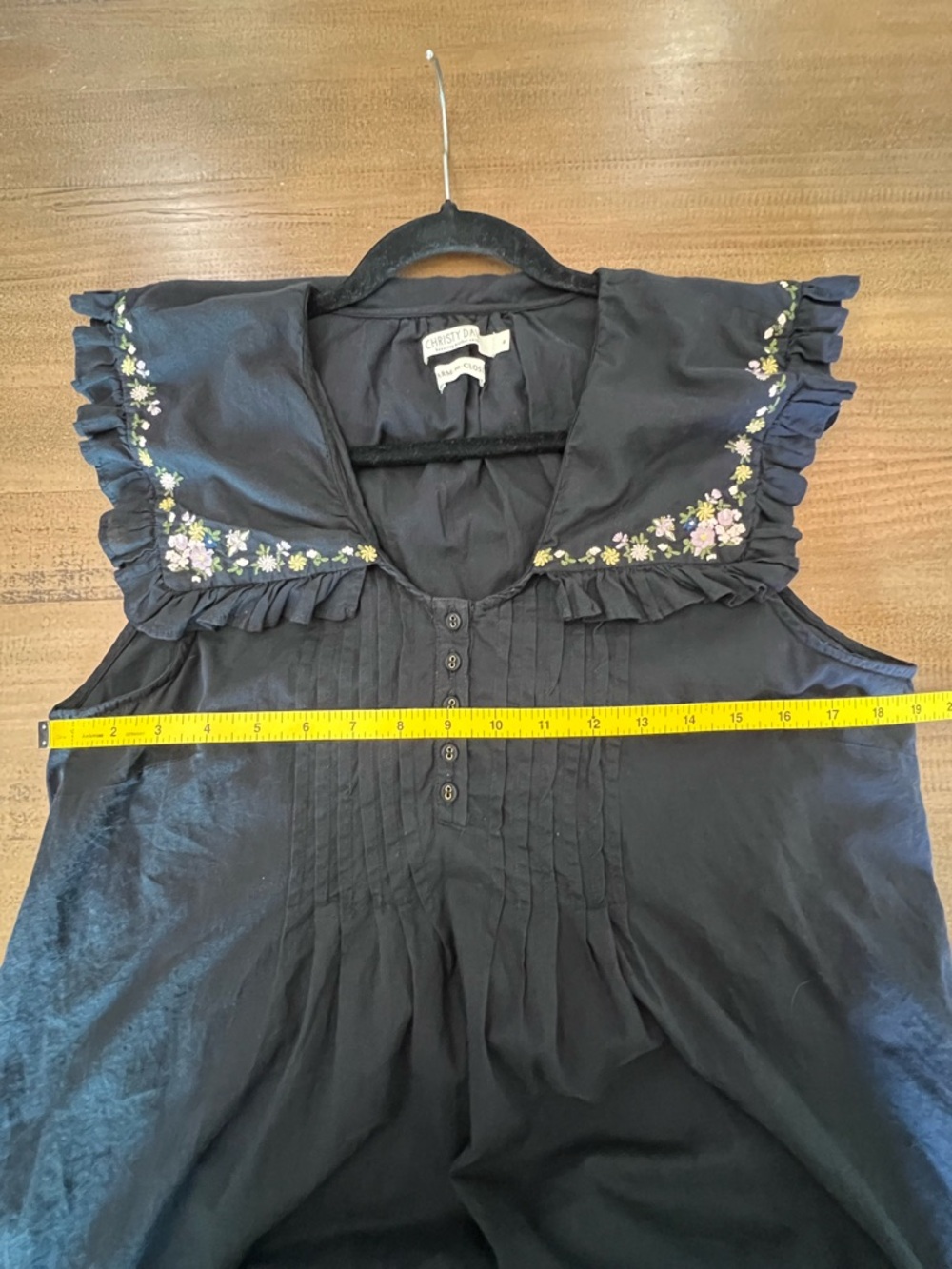 Christy Dawn The Carolina Dress In Night Embroider M - Picture 10 of 12
